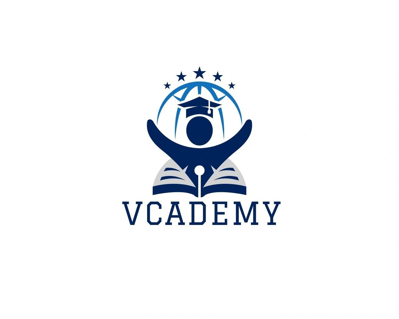 Vcademy — virtual online high school logo